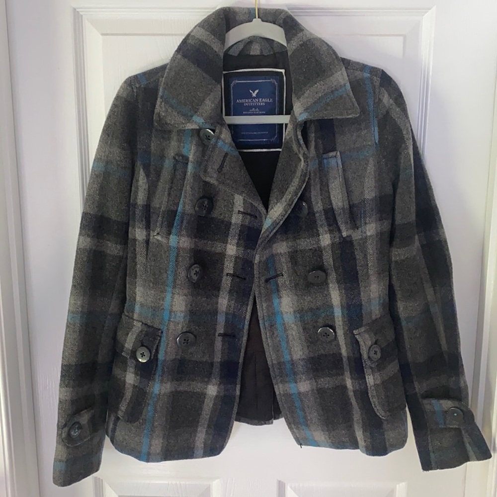 American Eagle Wool Coat with Buttons